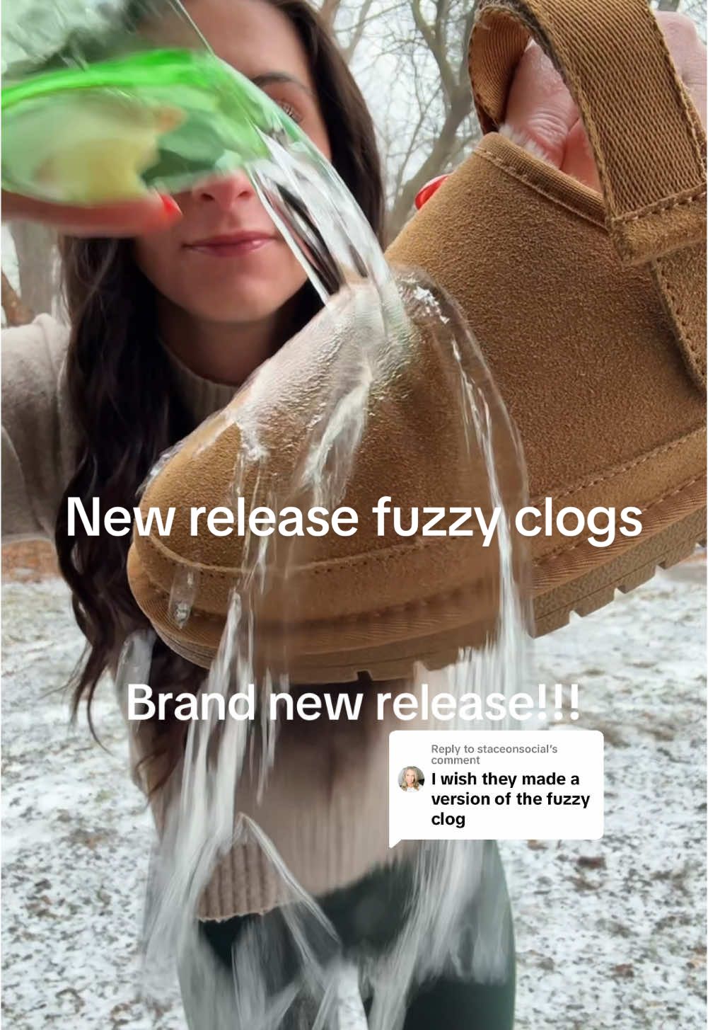 Replying to @staceonsocial Be among the first to snag the new fuzzy clogs!! These are selling fast! @EVELLYHOOTD US  #viralclogs #fuzzyclogs #clogs #wintershoes #giftsforher 