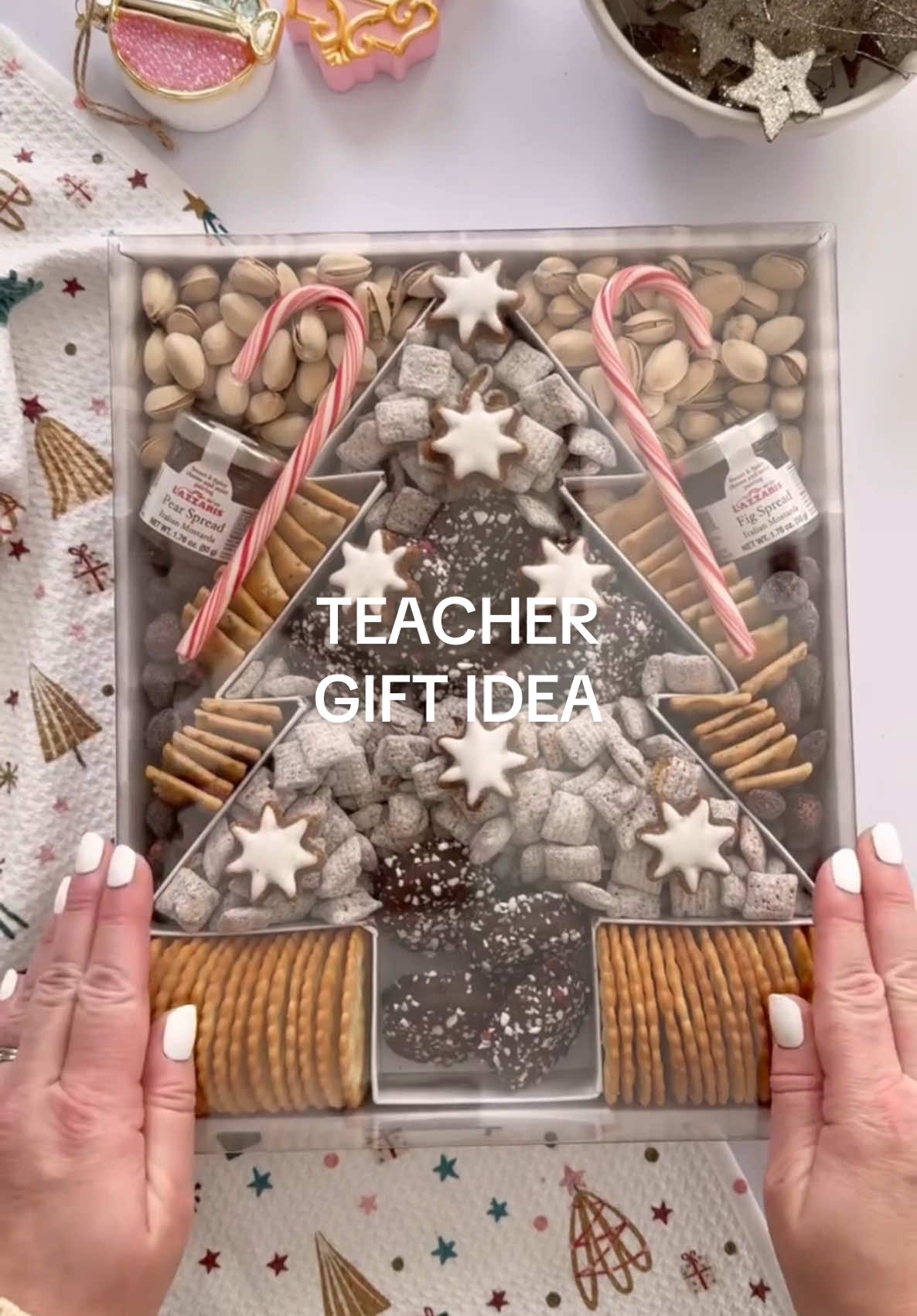 Could be for a co-worker, boss, neighbor, caregiver, just about anyone!  #christmastiktok #christmasgiftideas #christmasgift #teachergifts 