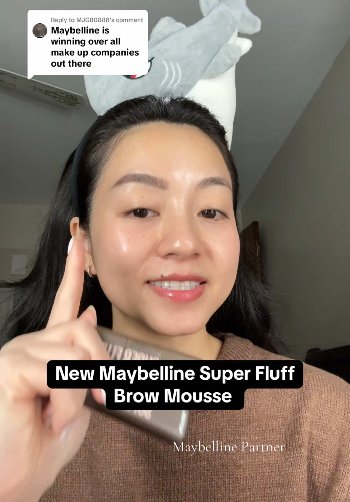 Replying to @MJG80888 @Maybelline NY has been absolutely killing it with these new product launches! #brownmousse #makeup #maybellinepartner  #maybellinesuperfluffbrowmousse