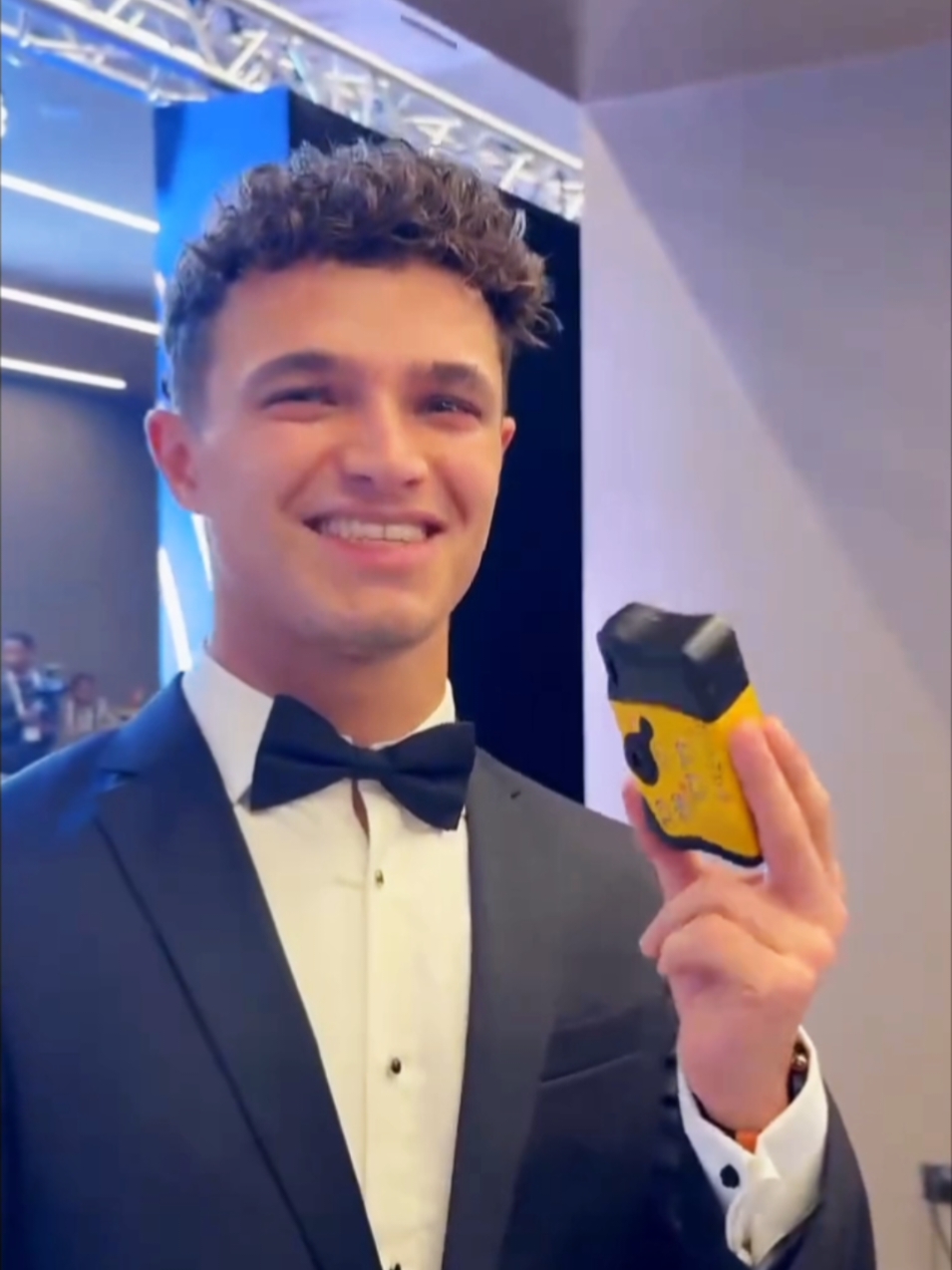 LOOK AT HIS SMILE 🤩 CAN'T WAIT TO SEE IT 😂#CapCut #f1edit #f1 #landonorris4 #landonorris #ln4 #ln4edit 