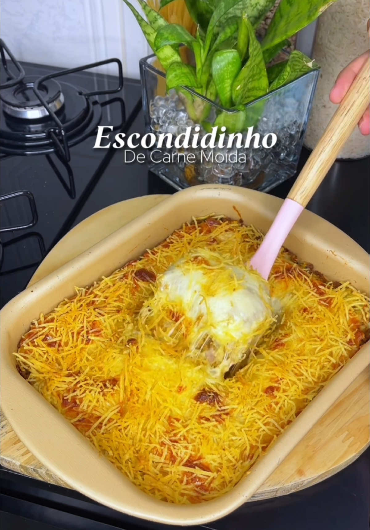 Escondidinho de carne moída 😋❤️ #receitas #escondidinho #comidafacil #receitasfaceis #almoco 