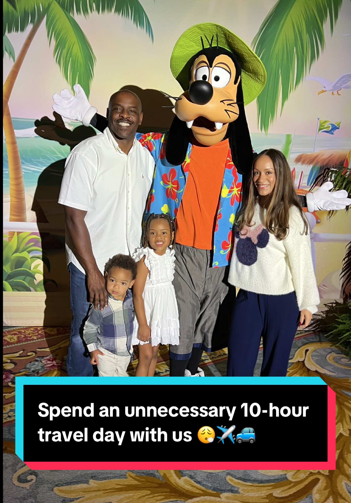 Travel day to Orlando for our first @Disney cruise on the new Disney Treasure didn’t go quite as planned… 🛳️ I intentionally selected an early flight on @Silver Airways to get us to Orlando in the morning before the @Disney Parks opened. The idea was to spend the entire day park-hopping before our welcome party that evening. But let’s just say the airline had other plans. From constant delays to the lack of updates or communication of ANY kind, it was a chaotic mess. After hours of waiting, the flight was ultimately canceled. 😩 Per usual, @dr.marvinksmith saved the day! The @gobrightline was sold out, so we rented a car and he drove for over three hours to get us there. We were exhausted, but as soon as we reached our destination the stress immediately subsided. Even though we missed out on the parks, the welcome party was worth every hiccup. Memories were made, friendships were formed, and everything worked out in the end. ✨ Sometimes the journey isn’t smooth, but it’s about how you finish. Thankfully, we arrived safely and finished strong! 💪🏽 #hostedbydisney #disneytreasure #disneycruise #travelwithkids #familytravel #disneyadventure #travelday #makingmemories @Stehfuhnee 