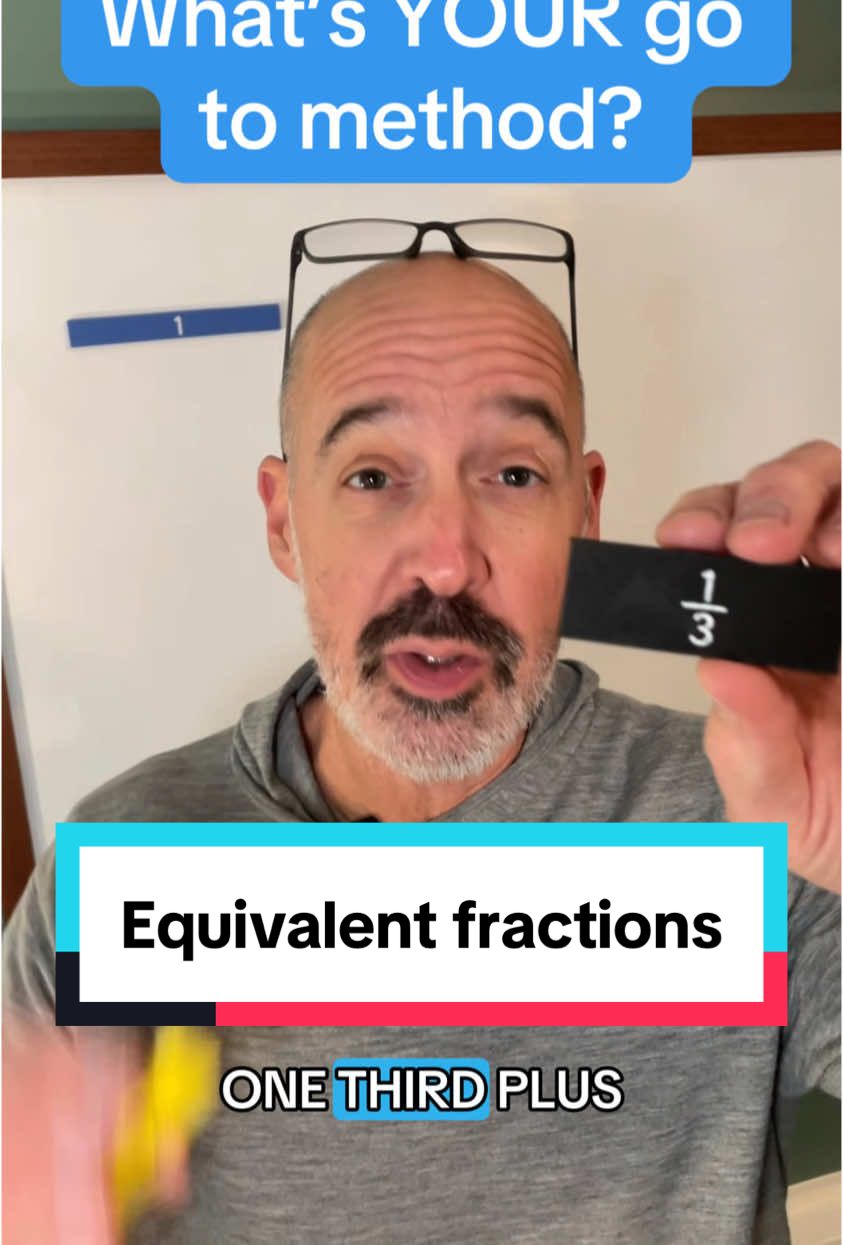 What is your GoTo method to get students to see what is happening when the numbers in a fraction change? How much time does your student spend with concrete fraction models? True understanding of fractions is extremely important when moving forward in math. @Torlam #fractions #equivalentfractions #mathlesson #fractionlesson #numbersense #elementarymath