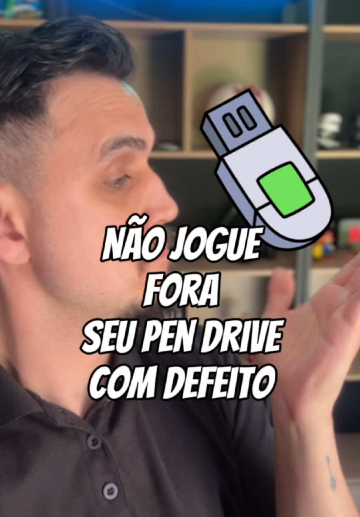 Não jogue fora o seu pen Drive que parece estar com problema talvez essa seja a solução para você recuperá-lo ✅ . . #dicas #truques #tecnologia #USB #pendrive #chkdsk #windows #tech #lucaodicas #lucaotech