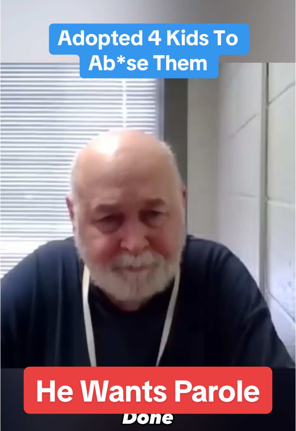 This man is seeking parole after adopting 4 children just so he could do horrible things to them #prison #court #parole 