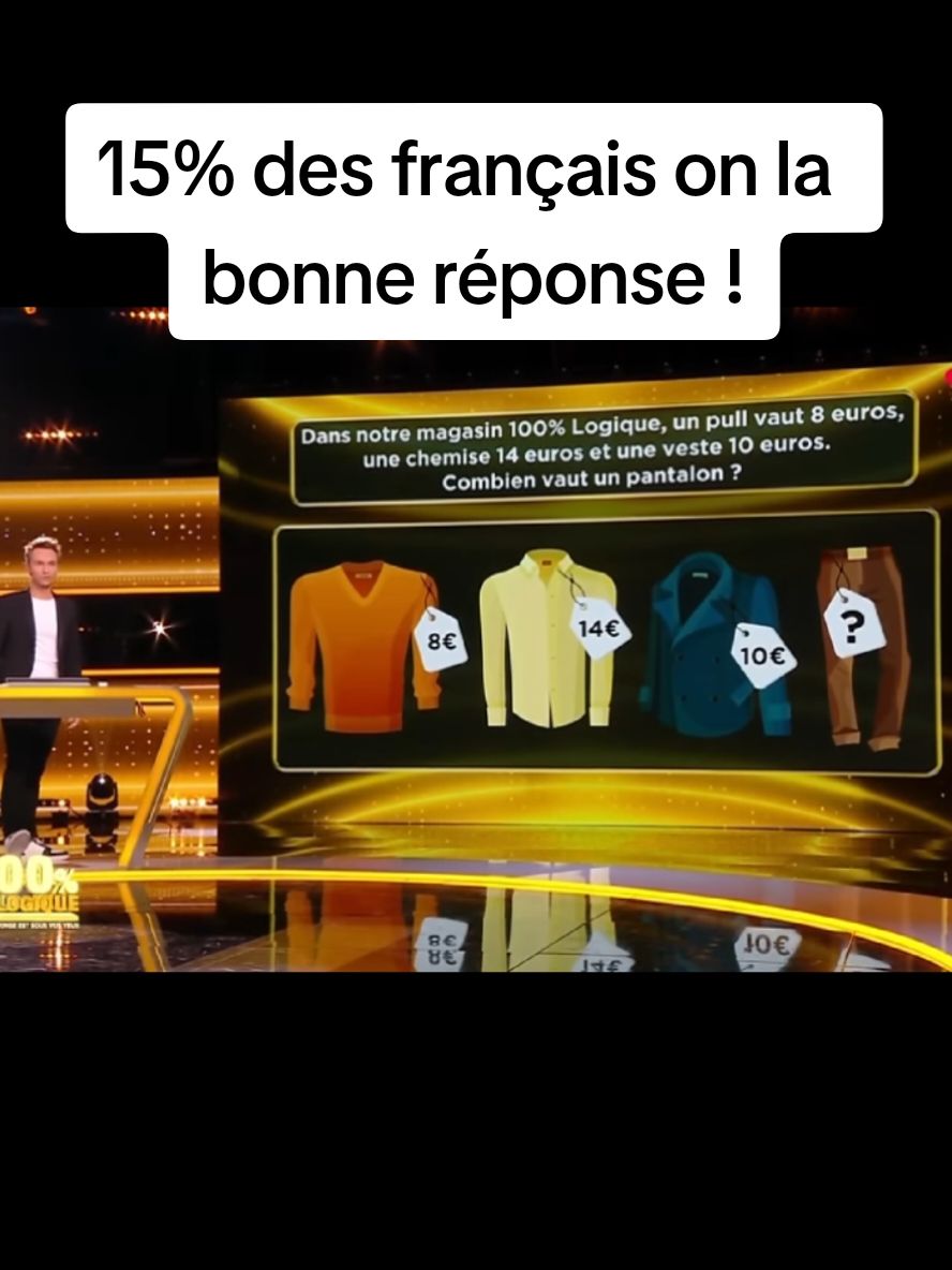 Tu pense faire partie des 15% ? 🥸 #logique #question #facile #reflexion #pourtoi #prt 