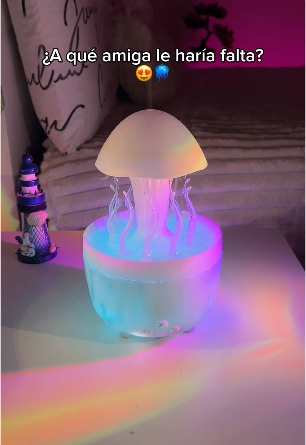 Menciona a quien lo necesite😍🪼 #humidificador #difusordearomas #decoraciondelhogar #humidificadorvolcan #ideasparatucuarto #waterasmr Difusor de aromas, Volcán de Agua, Difusor atardecer, Lluvia para dormir, Relajacion para dormir