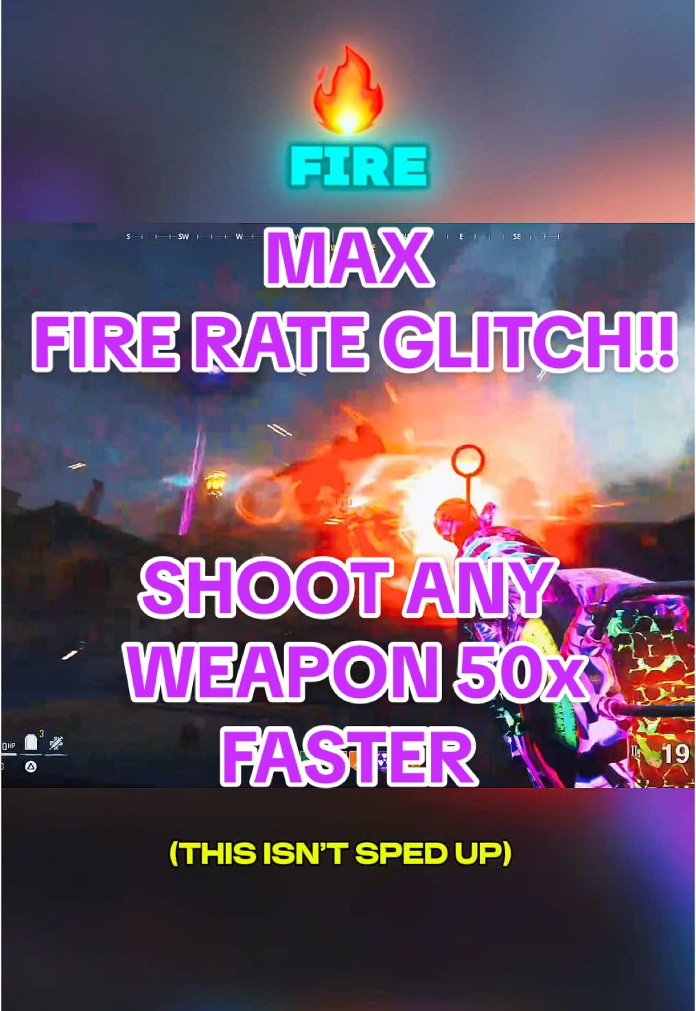 MAX FIRE GLITCH‼️SHOOT ANY WEAPON 50x FASTER‼️(EASY FINAL BOSS KILL) #BO6 #blackops6 #blackops6zombies #citadelledesmorts #callofduty 