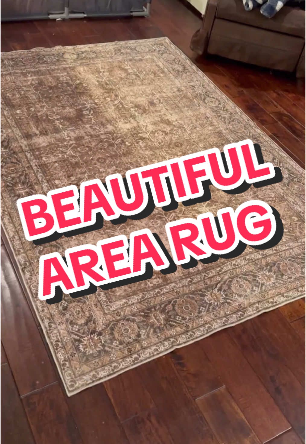 This beautifully aged looking rug is currently on sale on the tiktok shop! #fyp #foryou #arearug #TiktokShopBlackFriday #TiktokShopCyberMonday #GiftGuide #tiktokshopholidayhaul 