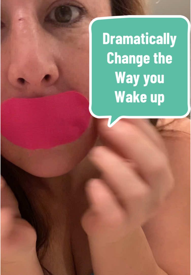 When I first tried this I thought it would be restrictive and weird. But as someone who tapes sometimes and forgets other times, the mornings when I taped, I wake up refreshed, bordering gleeful, and my mouth feels SO GOOD. I can’t say enough about how it has improved my sleeping habits. #mouthtapesleeping #mouthtape #mouthbreathing #mouthbreather #oralmicrobiome #sleephacks 