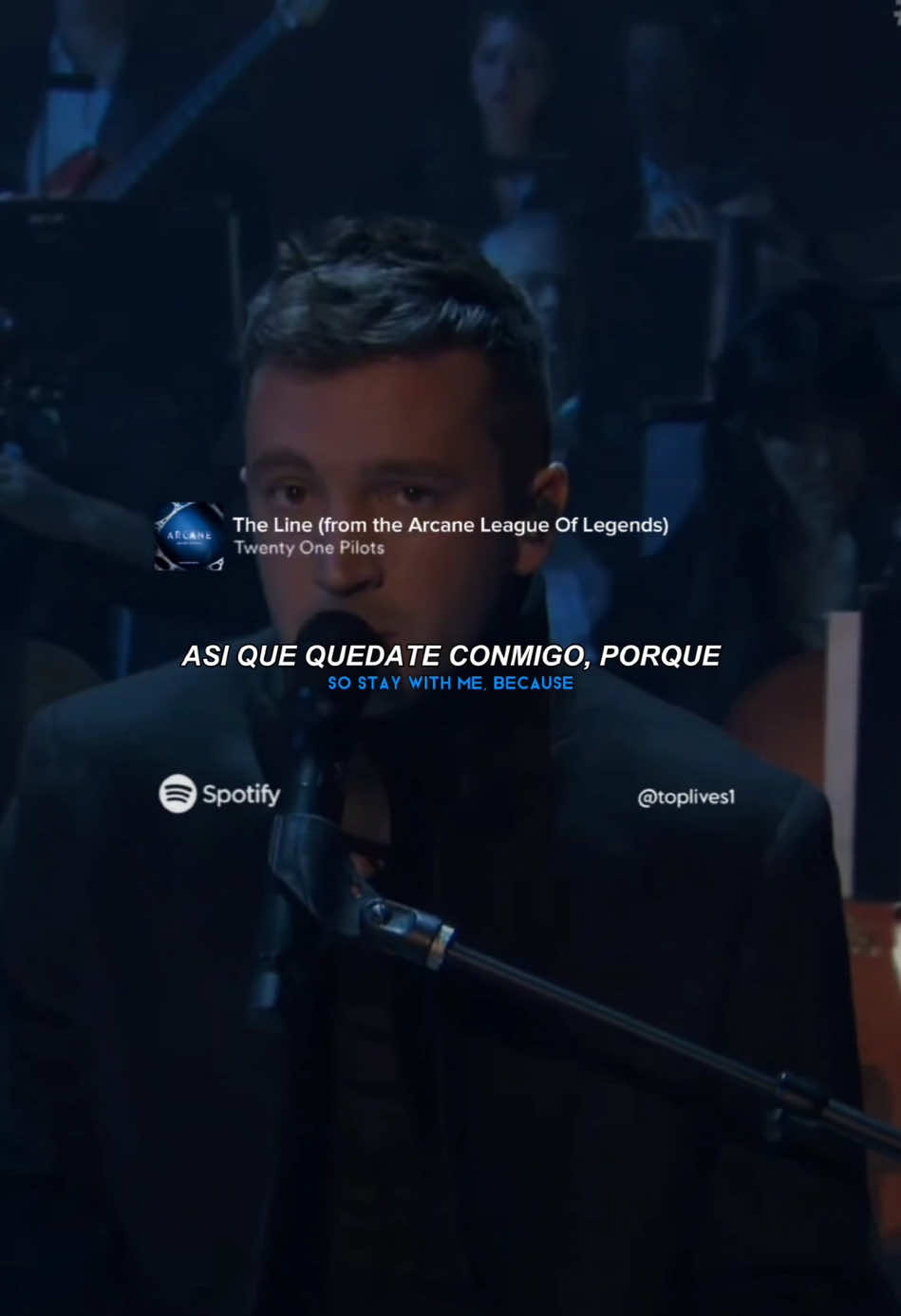 The Line en vivo se convirtió en una canción realmente epica🔥  #twentyonepilots #tylerjoseph #joshdun #arcane #leagueoflegends 