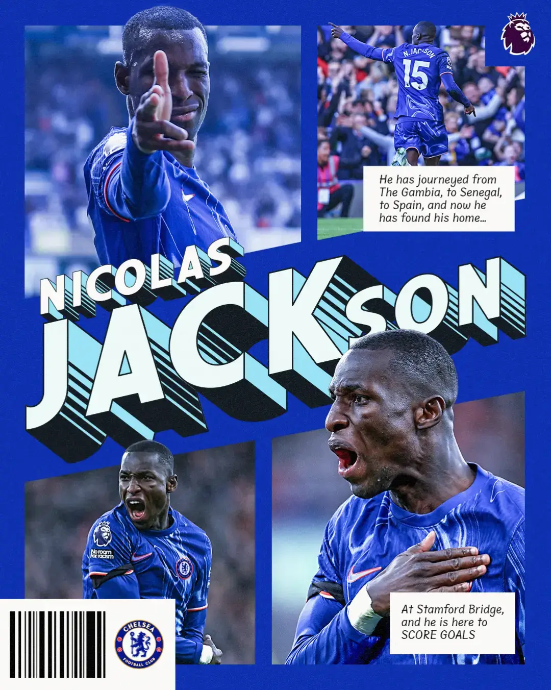 Nicolas JACKson is on the scoresheet again! 🔵 #PremierLeague #Chelsea #NicolasJackson 