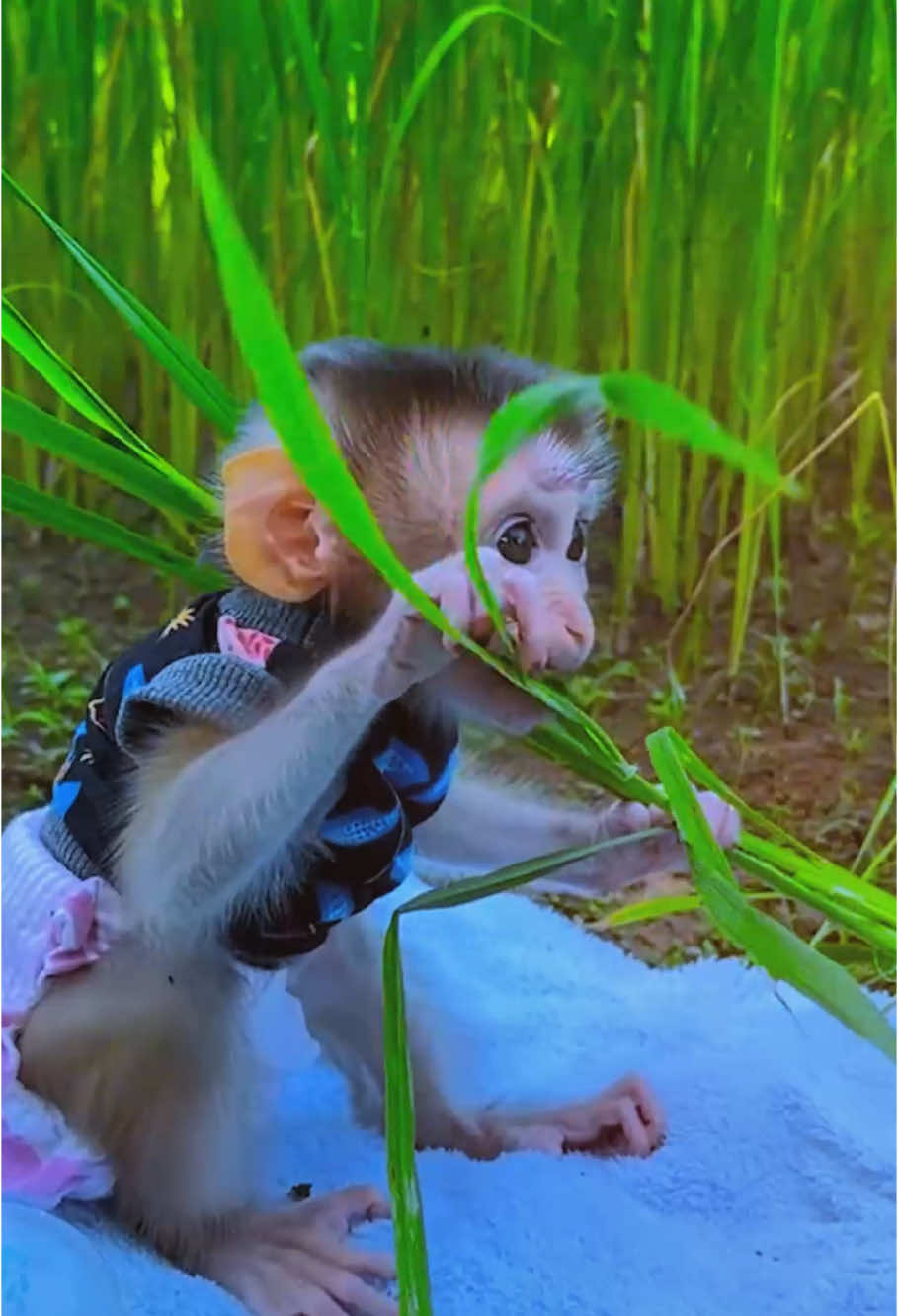 The poor baby monkey is hungry #monkey #monkeys #monkeysoftiktok #monkeydluffy #monkeybaby #animal #pet #paris #monkeytiktok #monkeyface #cutemonkey #wildlife #fyp #wildanimals #animals #nature 