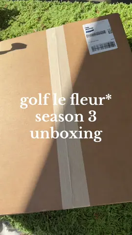 golf le fleur* season 3 unboxing. christmas came early!  #golflefleur #lefleur #tylerthecreator #chromakopia 