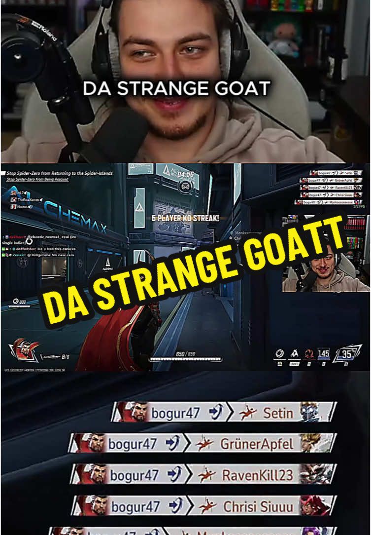 DA STRANGE GOATTT 🐐 Cr:twitch.tv/bogur #marvelrivals #marvelrivalsclip #rivalmasters #fyp #viral 