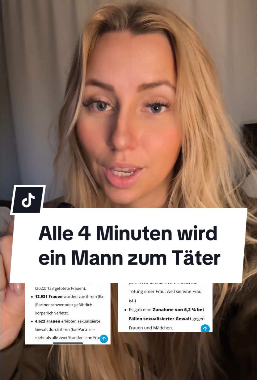 Alle 4 Minuten wird ein Mann zum Täter. #gewaltgegenfrauen #feminismus 