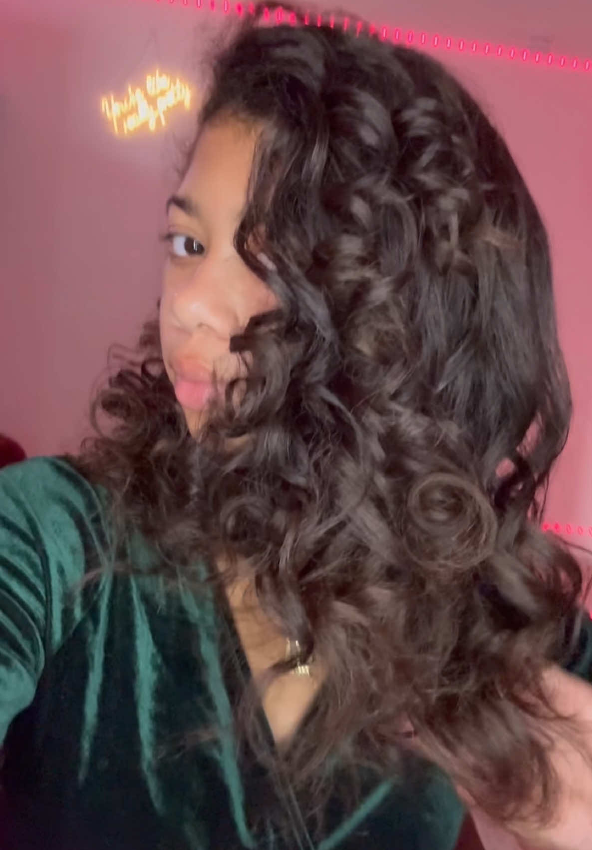 Take down my flexi rods with me ☺️#hair #flexirods 