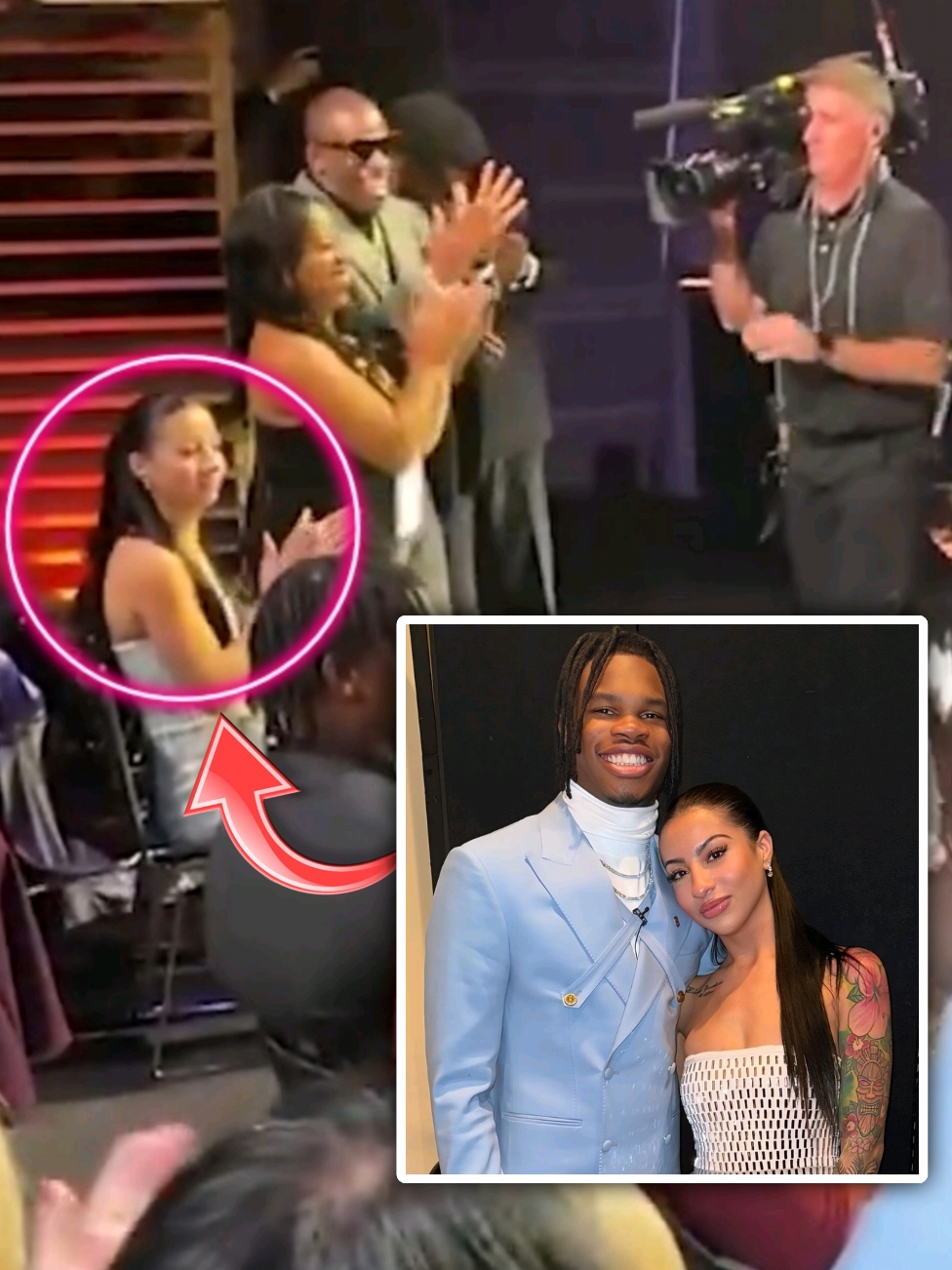 “Man! He Going To Learn!”: Everyone Noticed The Same Strange Thing About This Video Of Travis Hunter’s Girlfriend’s Reaction After He Won The Heisman Trophy Travis Hunter’s girlfriend has come under fire again after social media noticed her odd behavior at the Heisman Trophy ceremony on Saturday night.  The Colorado star beat the other three finalists—Cam Ward, Ashton Jeanty, and Dillon Gabriel—to be named the 90th Heisman on the back of his exploits for the Buffaloes in 2024.  His GF, Leanna Lenee, accompanied him to the ceremony but went viral for all the wrong reasons as Deion Sanders was seen making her stand up after the cornerback/wide receiver heard his name called. Ever eagle-eyed, fans noticed Leanna needed to be told to stand up and was the first person to sit down after Travis was announced as the 2024 Heisman Trophy winner. “Deion Sanders Had To Make Travis Hunter’s Girlfriend Stand Up After He Was Announced As The Heisman Trophy Winner.” one wrote. “Deion Sanders made Travis Hunter’s girlfriend stand up when he was announced as the Heisman winner ,” a second echoed. “Last to stand up and first to sit down.. just wicked ,” said a third. “This is gonna be the most obvious divorce,” a fan predicted. “Shes like can we just sign the contract thing already,” another observed. “ Man!!! He going to learn!!!” someone else claimed. Travis Hunter and his girlfriend have been in the spotlight since they were seen arguing on the sideline after his last game for Colorado. She later admitted during a stream that she initially ignored his advances because he wasn’t her type.  Folks will notice everything she does moving forward, but it doesn’t appear that Hunter is bothered. #travishunter #heismantrophy #heisman #deionsanders #leannalenee 