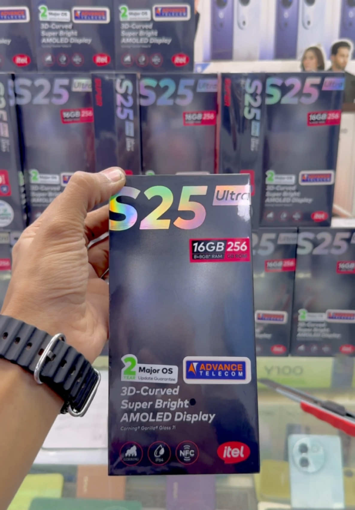 ITEL S25 ULTRA 💫🖤 (8+8=16GB/256GB) AMOLED INDISPLAY FINGERPRINT 💯⚠️ #itel #itels25ultra #s25ultra #itels25ultraseries #itels25series #s25series #s25ultraseries #itels25ultraunboxing #itelnewmodel #itelcurveddisplaymodel #curveddisplaynewvision #3dcurvedscreen #3dcurveddisplay #3dcurveddesign #3dcurvedamoleddisplay #indisplayfingerprint #amoleddisplay #itel #viral #fyp #techtok #tech #younuscommunication #itelpakistan 