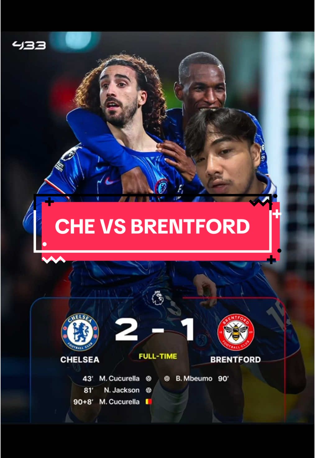 BRENTFORD TIEMBRA!!😱💙 #chelsea #brentford #PremierLeague #ktbffh 