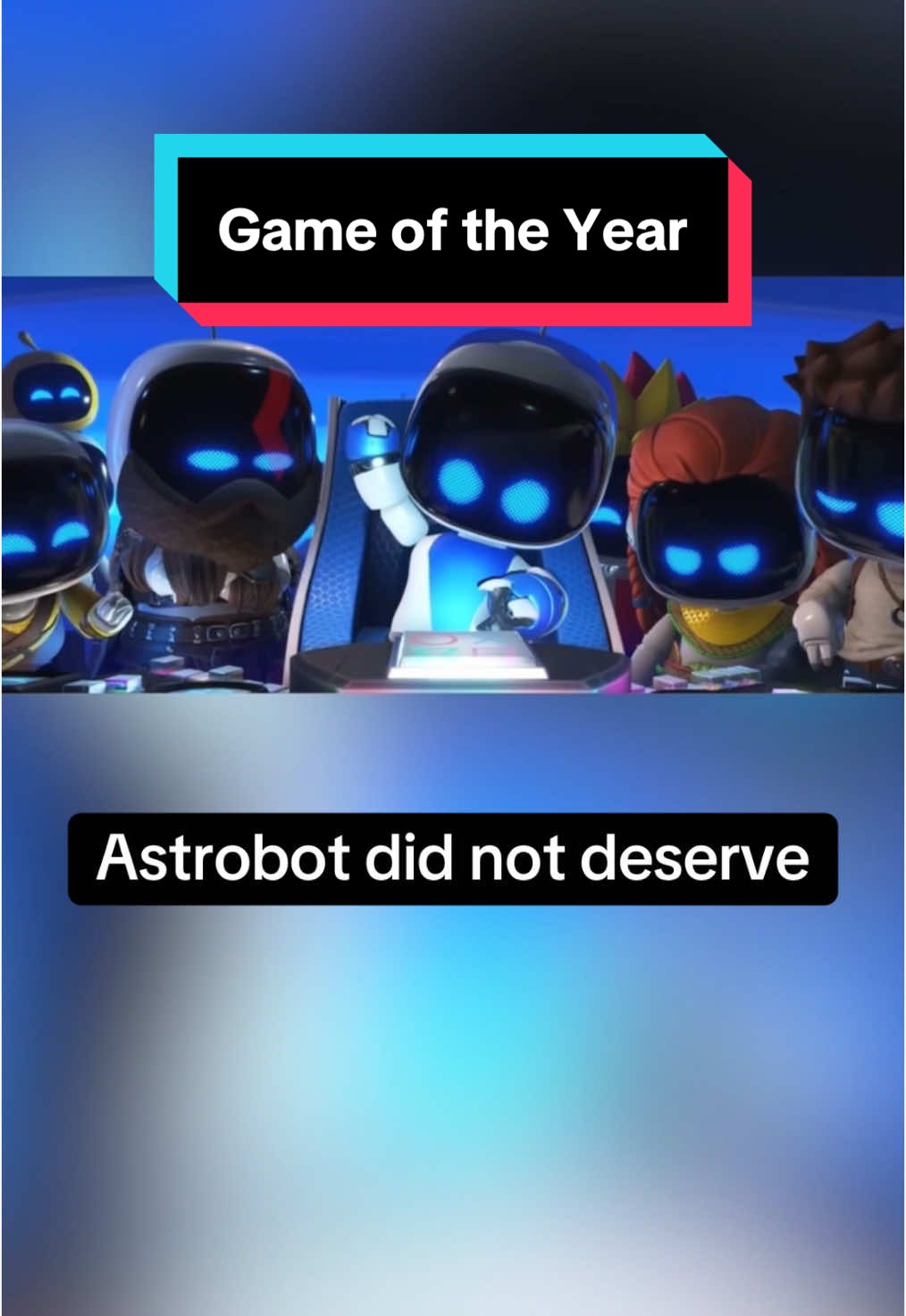 AstroBot did NOT deserve to win (they totally deserved it) #astrobot #sony #playstation #playstation5 #ps5 #thegameawards #gameawards #gameawards2024 #goty #gameoftheyear #teamasobi #gaming #GamingOnTikTok 