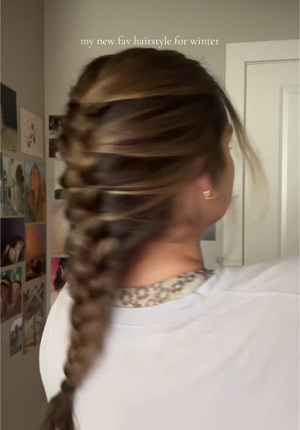 i messed it up a little but i just started maid and this hair is all over my pinterest so i had to try #frenchbraid #winterhairstyles #maid #margaretqualley #hairstyles 