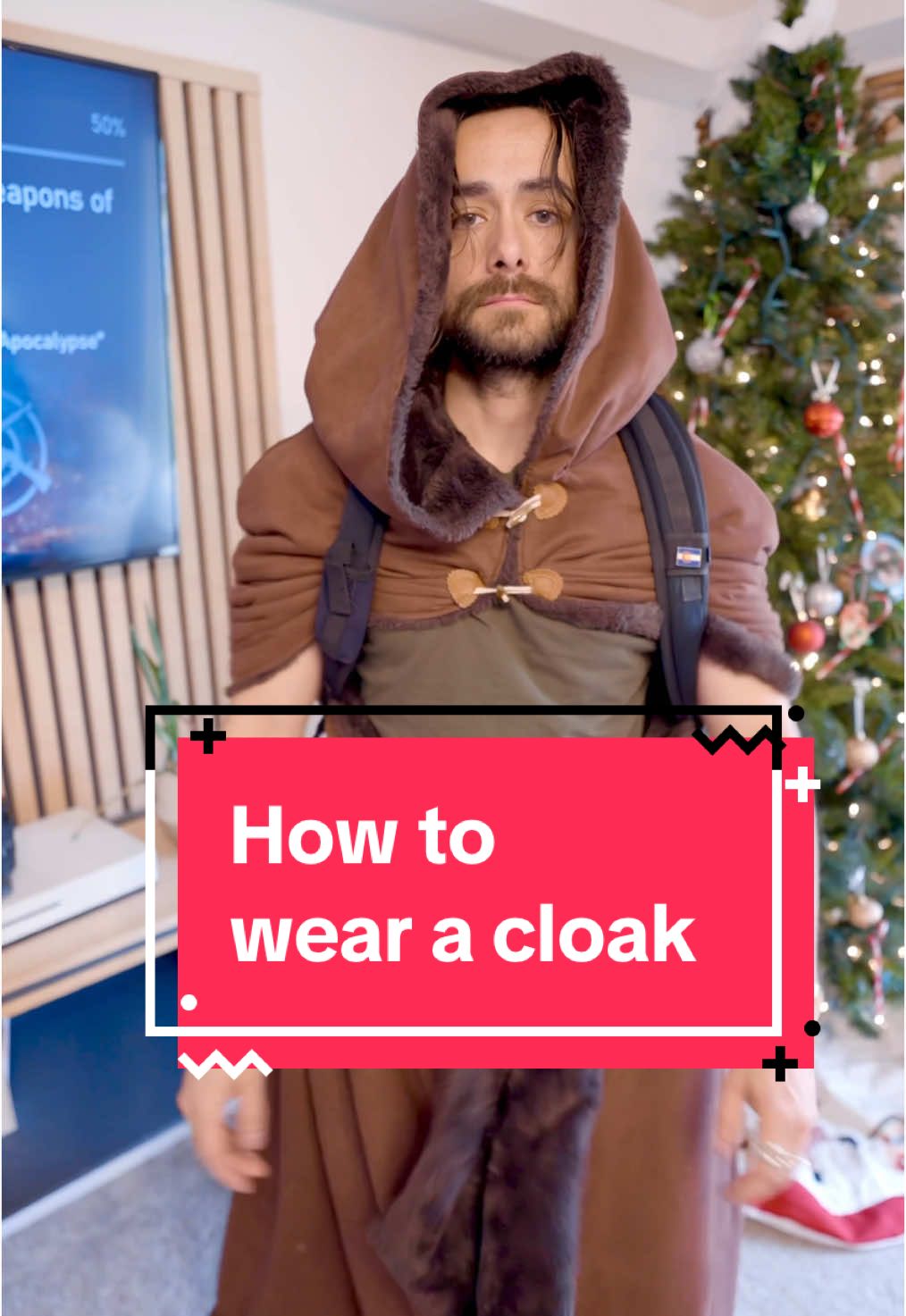 This is how to wear a #cloak #bringcloaksback #knightweavecloak #knightweavecloaks @knightweave 