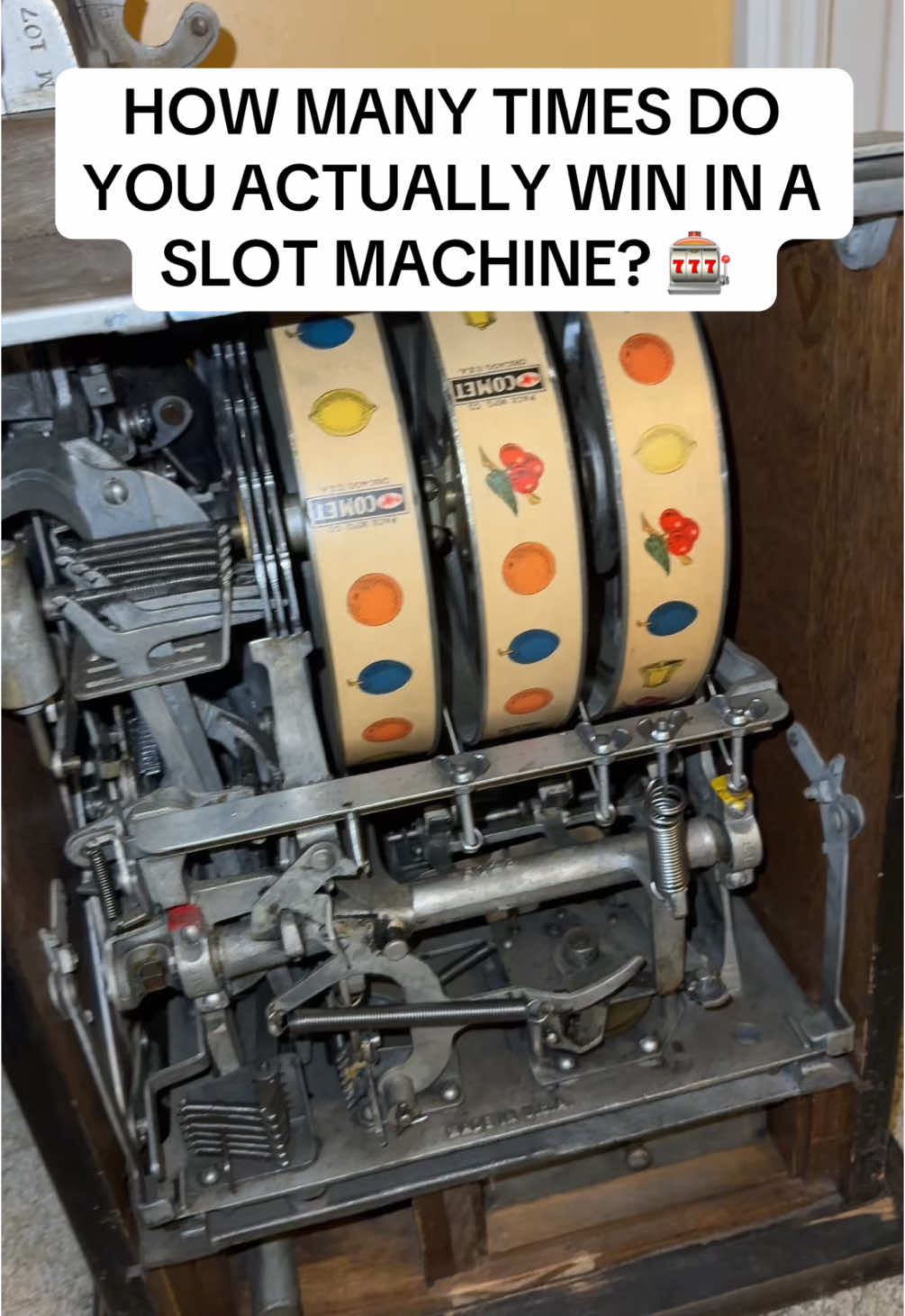 HOW MANY TIMES DO YOU ACTUALLY WIN?! 🎰 #fyp #foryoupage #slotmachineguy #viral #antique #trending #whathappens #inside 