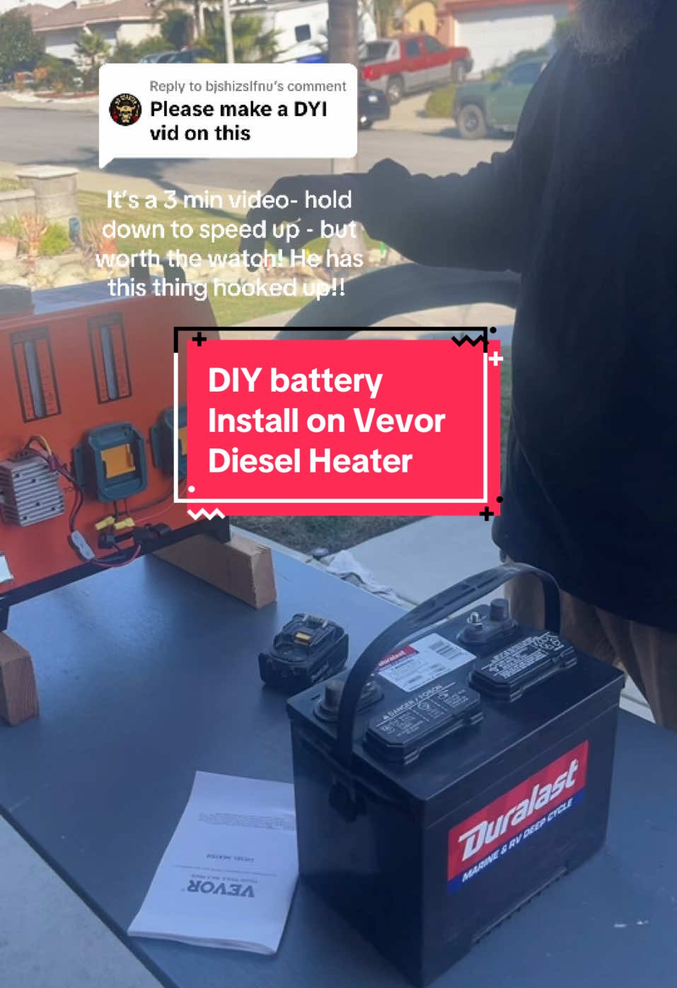 Replying to @bjshizslfnu i told my husband you asked for a diy video- Here ya go!  #DIY #bluecollar  @Vevor_US #vevor #heater #coldweather #instructionalvideo #howtotiktok #dieselheater 