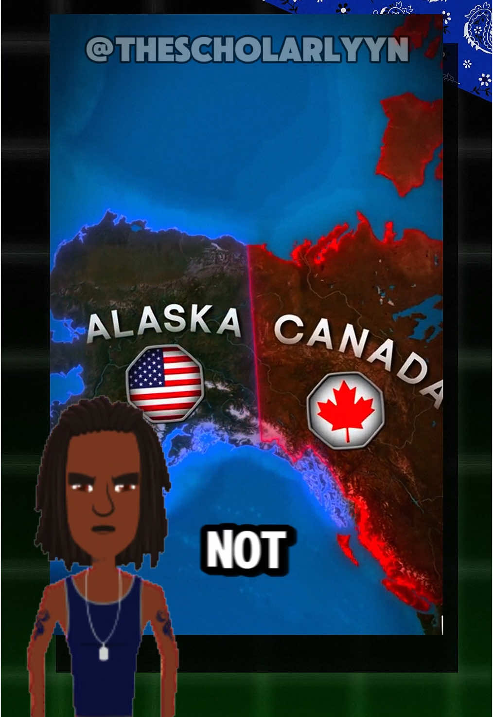 Why is Alaska not apart of Canada? YN education 101 #crashout #yn #funfacts #america #geo #usa