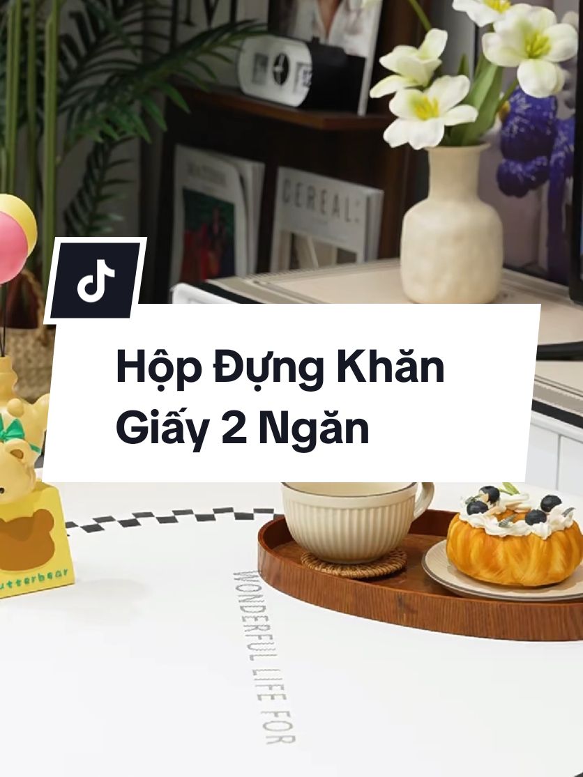 Hộp Đựng Khăn Giấy 2 Ngăn #giadung #giadungtienich #giadungtienloi #giadungthongminh #hopdungkhangiay 