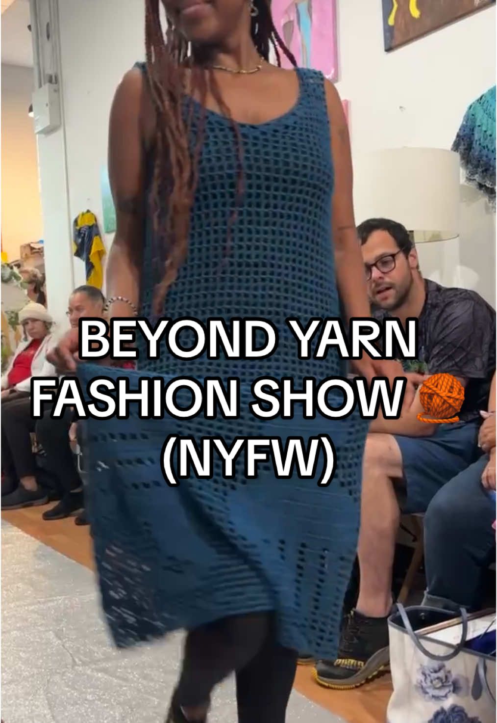 another crochet fashion show!! 🤩 congrats knotty grrlz @Jo + @Jackwhiteink for debuting your amazing collections at Beyond Yarn!! 🤩🫶🏾🧶 #crochetfashion #fashionshow #nyfw #crochetdress #crochetinspo #knitting #fiberartist #crochethat #knotokayclub #yarn