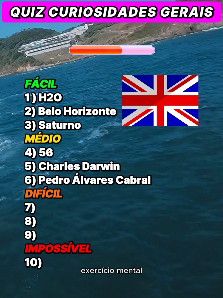 🌟 Quiz de Curiosidades 🌟  Você é um verdadeiro conhecedor? 🧠 Desafie seus amigos e coloque seus conhecimentos à prova! No vídeo de hoje, prepare-se para responder perguntas intrigantes sobre o mundo! 🌍💡  #Quiz #Curiosidades #Desafio #Conhecimento #FatosInteresantes