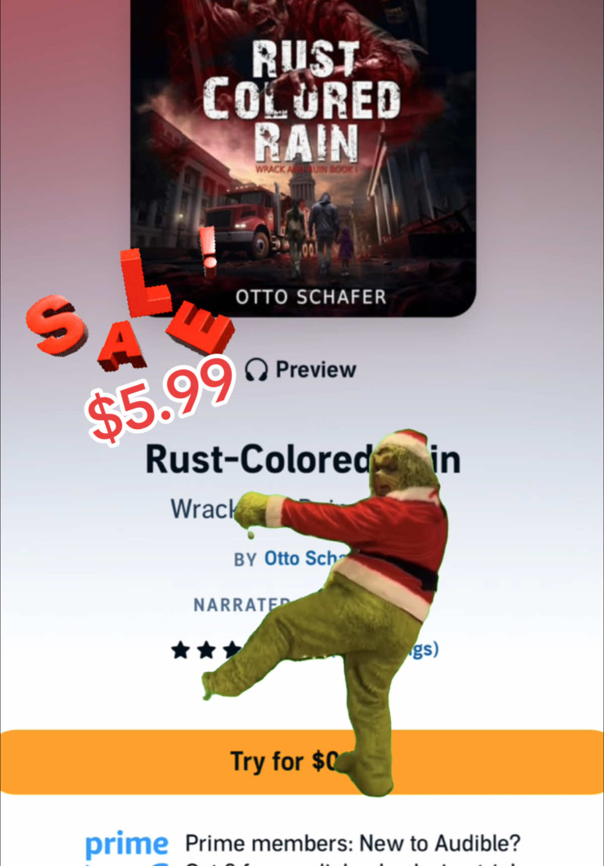 For the entire month of December, Rust-Colored Rain audibook is for sale on #Audible for only $5.99!! What a deal! Never has this audiobook been sold this cheap!  Happy listening!  #audiobooktok #BookTok