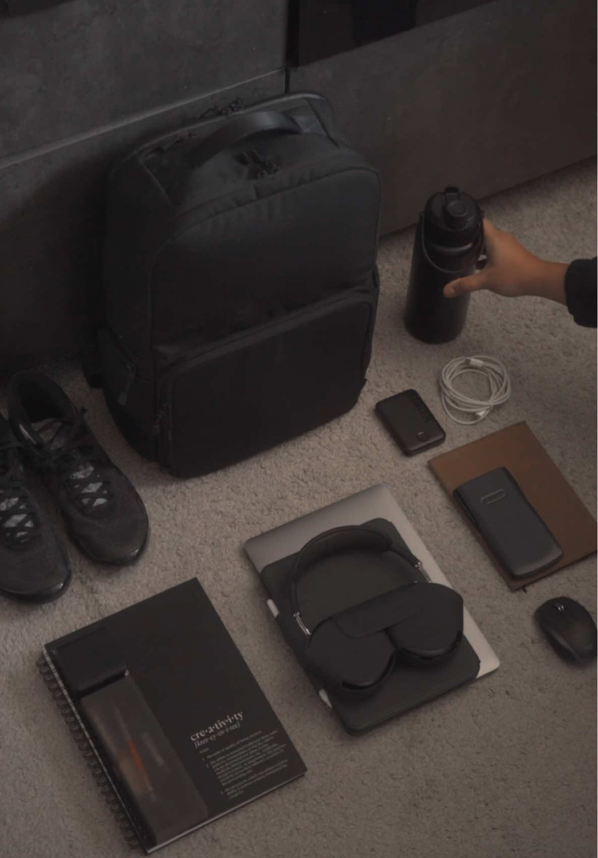 Your whole day in one bag #birdesc #travel #backpack 