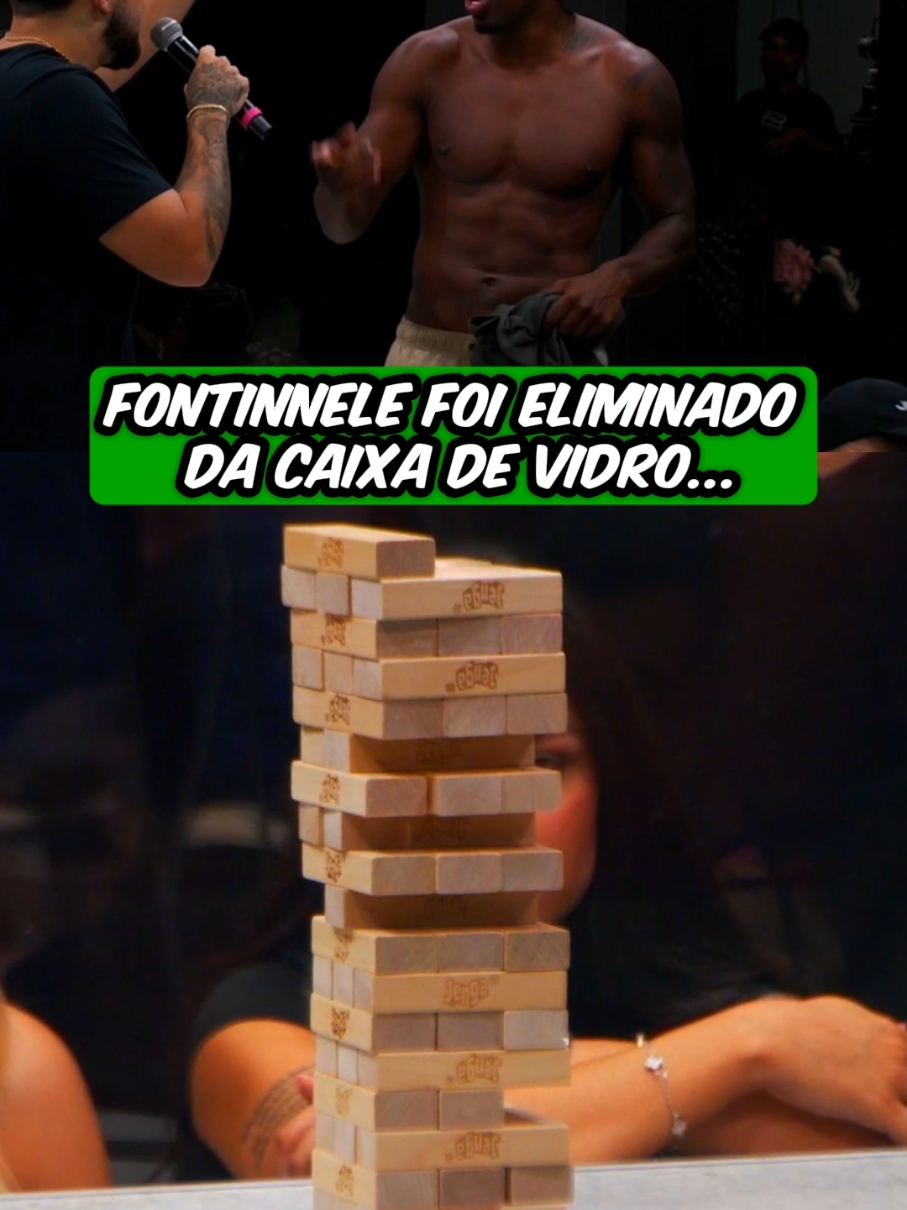 Fontinnele foi E L I M I N A D O 😂 #jonvlogs #bdj #fontinnelerj #conteudo #caixadevidro 