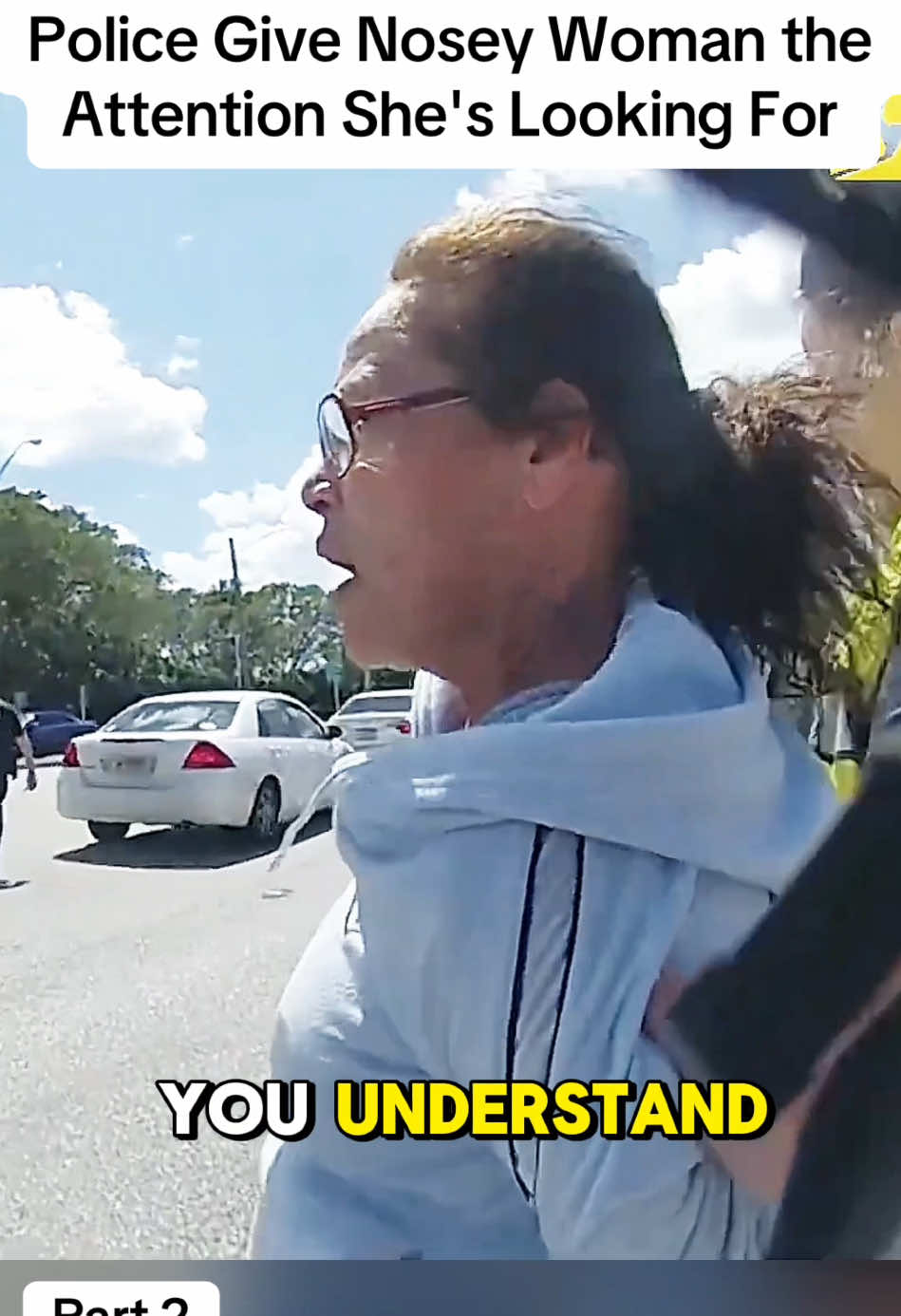 Police Give Nosey Woman the Attention She's Looking For#cops #police 