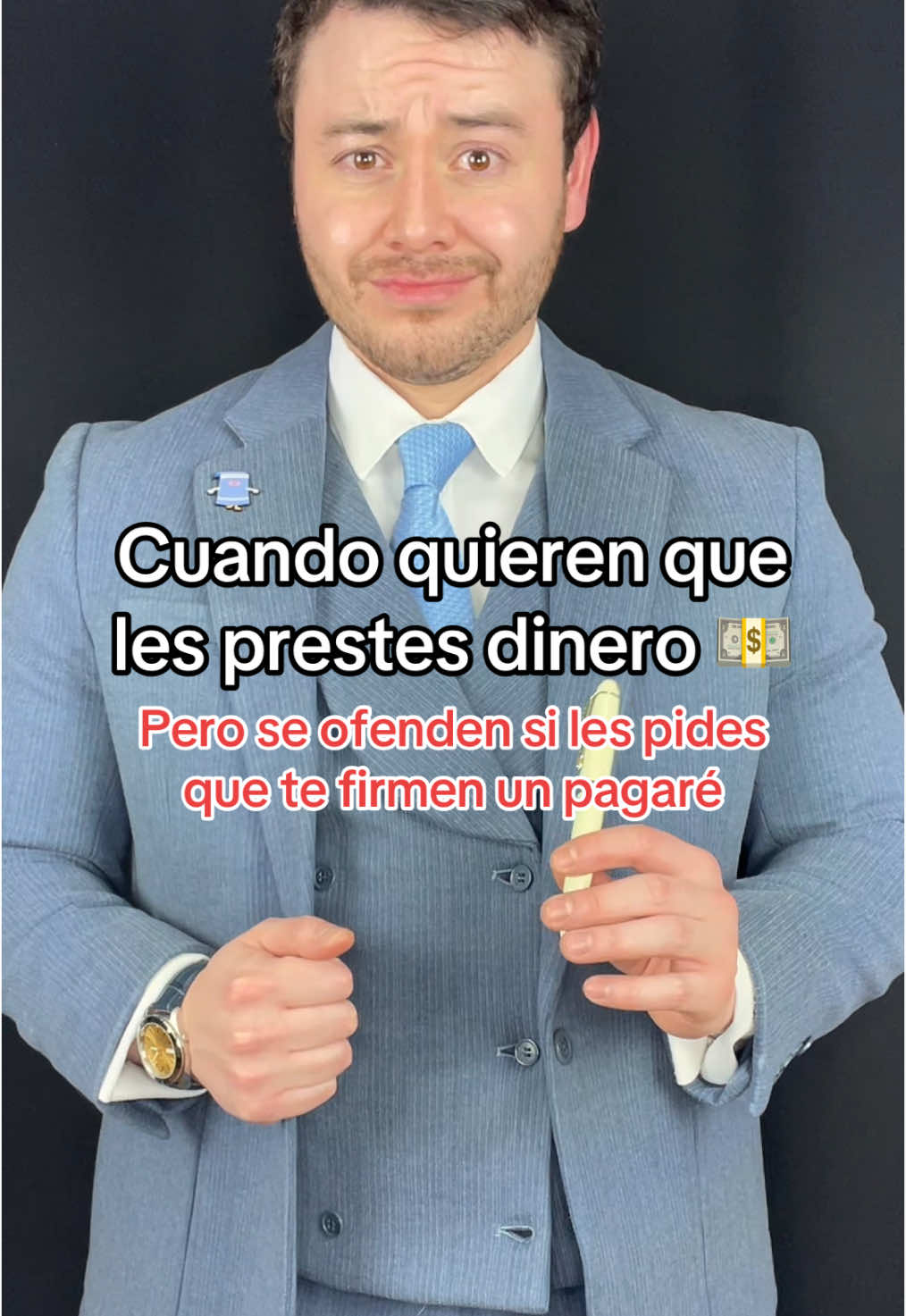 A lo mejor no piensan pagarte y por eso se molestan si les pides que te firmen un pagaré. 👨🏼‍⚖️ #foryou #fyp #humor #parati #derecho #abogado #fypシ