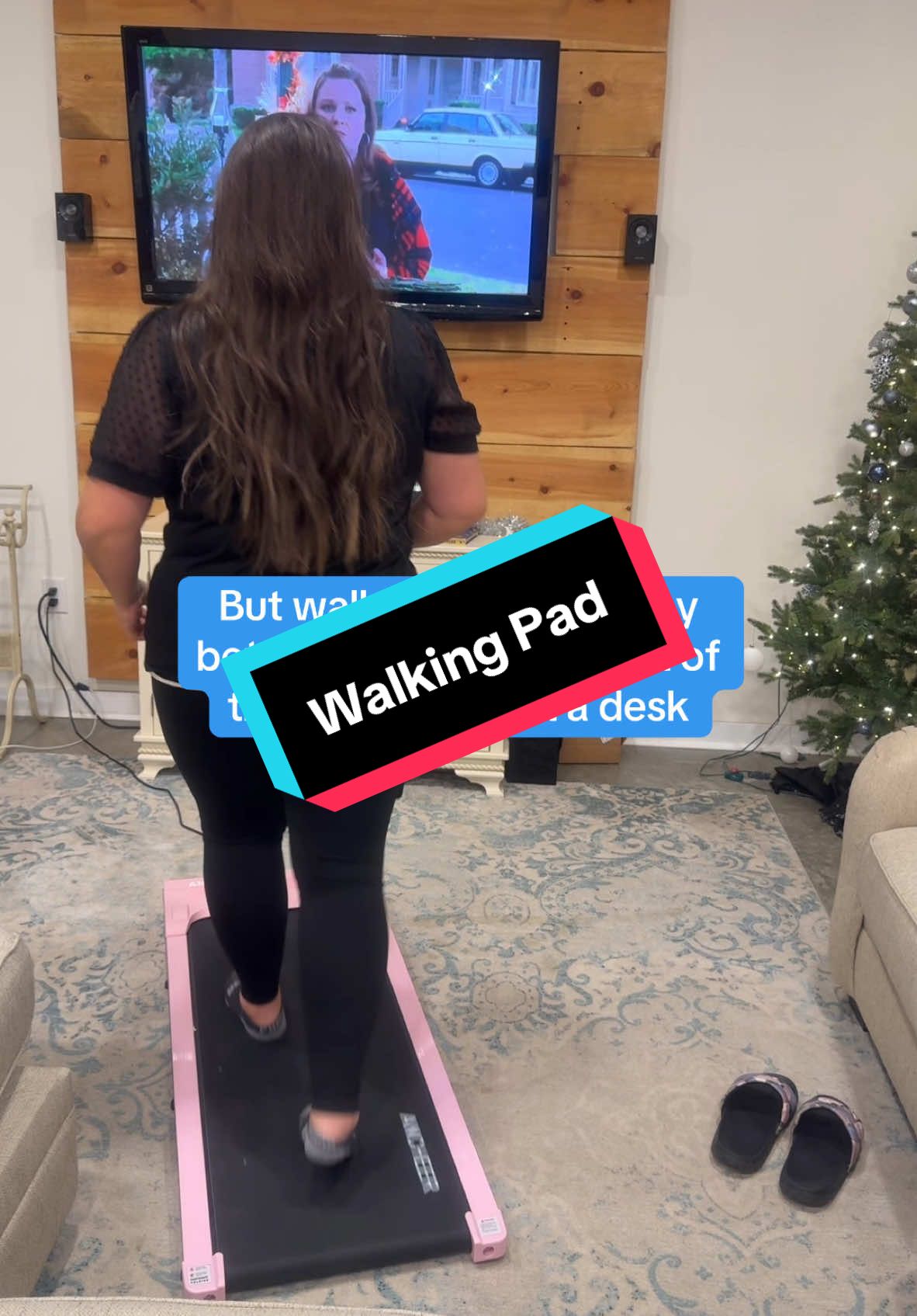 Do you agree? Walking pads are so much better when you use them while watching your favorite shows! #tiktokshopcreatorpicks #tiktokshopholidayhaul #newyearnewaura #walkingpad #steps #treadmill 