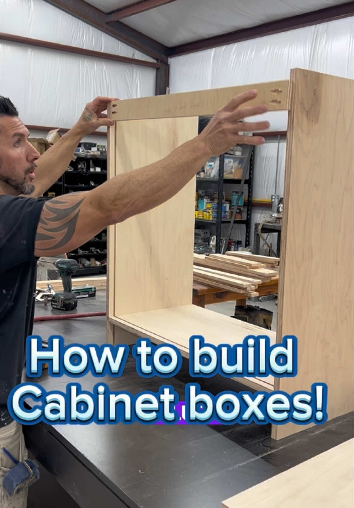 How i do a standard cabinet box #woodworking #fyp #woodworker #fypシ #woodwork #custom #celinatx #decaturtx #cabinets 