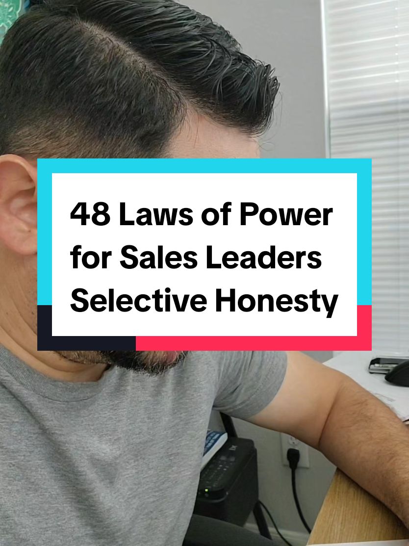 48 Laws of Power for Sales Leaders Use Selective Honesty and Generosity to Disarm Your Victim A small act of honesty or generosity can create loyalty and disarm suspicion. Give authentic, tailored praise to individual team members for specific contributions to build trust and loyalty. 48 laws of Power quotes #48lawsofpower #managementtips #leadershiptips #management #leadership #SalesManagerAcademy #retail 