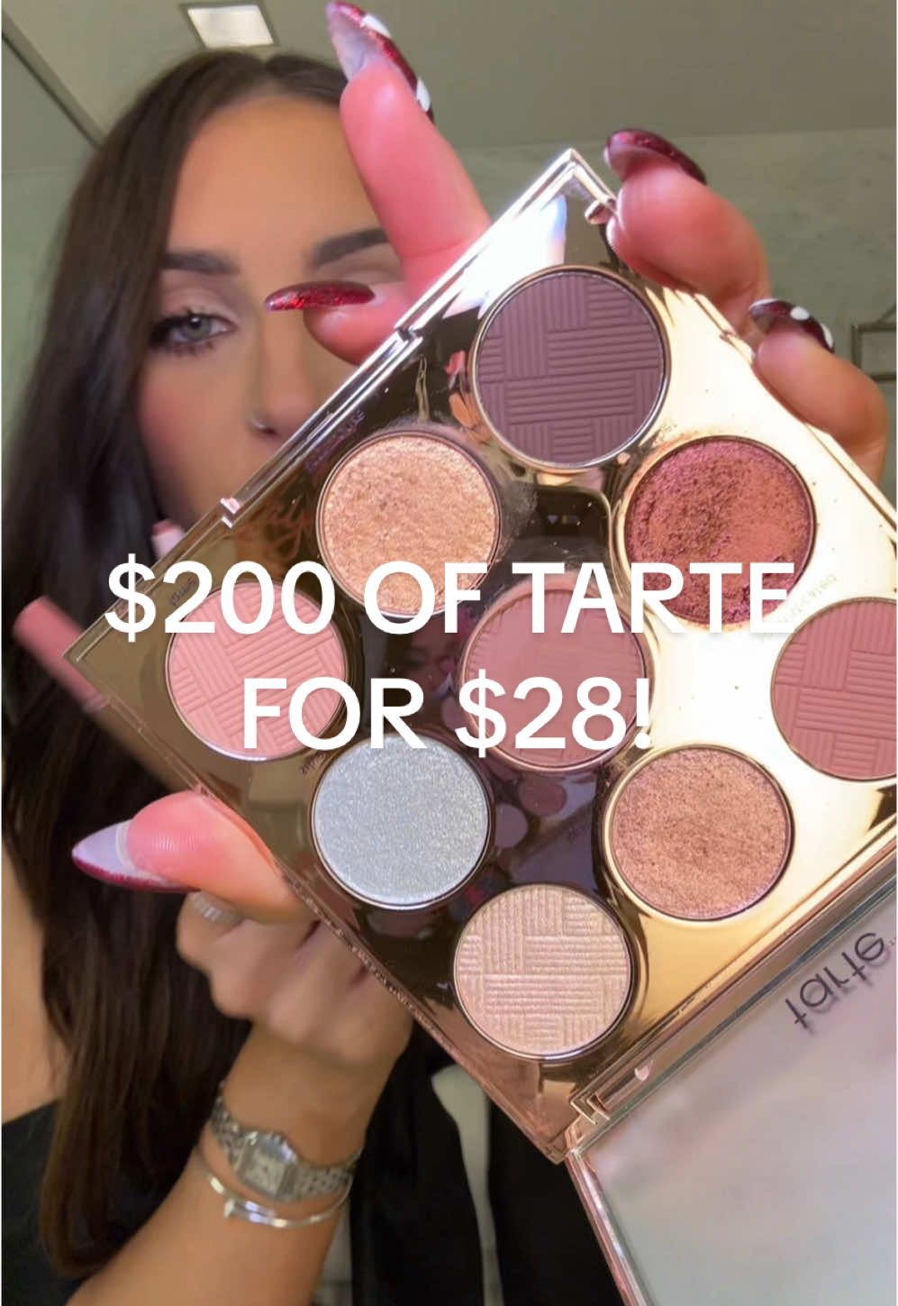 $172 in savings!! Thats 85% off!! $200 of tarte now dropped even lower in price to only $28 only on tiktok! Insane deal so grab it before its gone! #tarte #tartecosmetics #eyeshadowpalette #affordableeyeshadow #affordablelipcombo #lipcombo #maracujajuicylip #lipliner #affordablemakeup #beautydeals #ttsbeautybesties #treatyourself #tiktokshopholidayhaul #tiktokshopcreatorpicks 