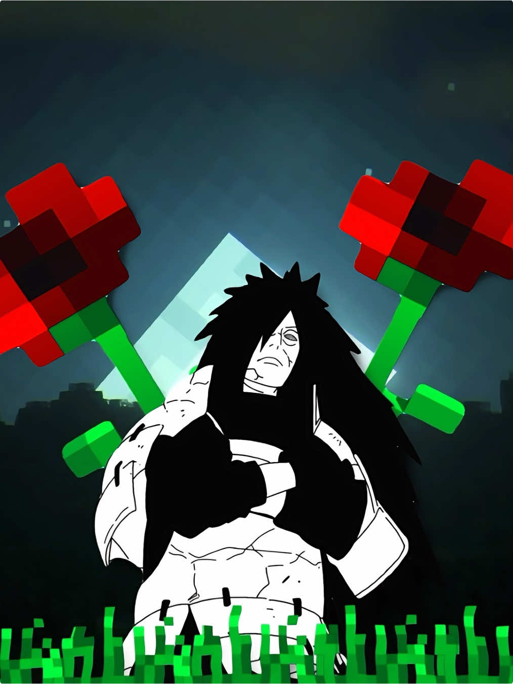 Love for you🌹 | madara version | #madara #madara_uchiha #loveforyou #fyp #flowers #Minecraft 