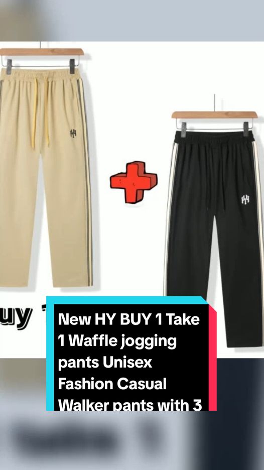 New HY BUY 1 Take 1 Waffle jogging  pants Unisex Fashion Casual Walker pants with 3 pockets  Only ₱299.99 pesos! Don't miss out! Tap the link below! #buy1take1joggingpants #TikTokShop #TikTokFashion #tiktokph #tiktokfinds #tiktokaffiliate #LearnOnTikTok 