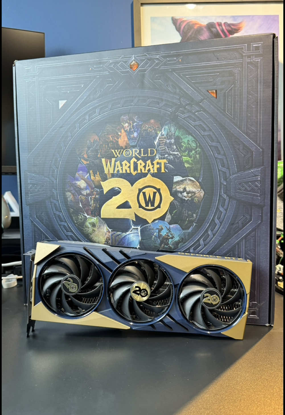 The MSI GeForce RTX 4070 Super World of Warcraft Edition is one heck of a looker. @MSI @NVIDIA GeForce @World of Warcraft #gaming #msi #nvidia #geforce #rtx #pcgaming #graphicscard #worldofwarcraft #warcraft 