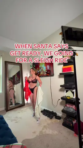 Yes, daddy … I mean, santa #santababy #fyp #funnyvideo #fitmom #sleighride 