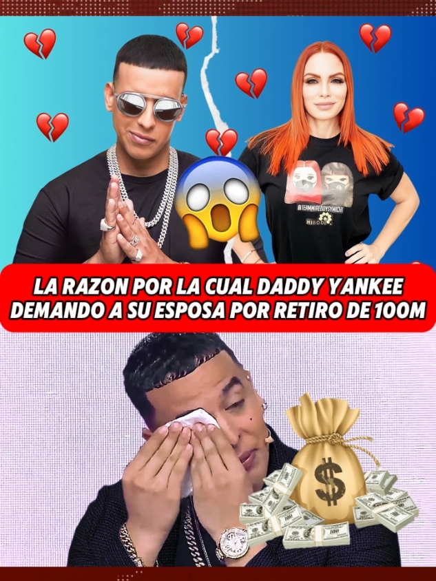 la razon por la cual daddy yankee demandó a su esposa por retiro de 100 millones de dólares #daddyyankee #miredysgonzales #divorsio #daddyyankeedivorcio #demanda 