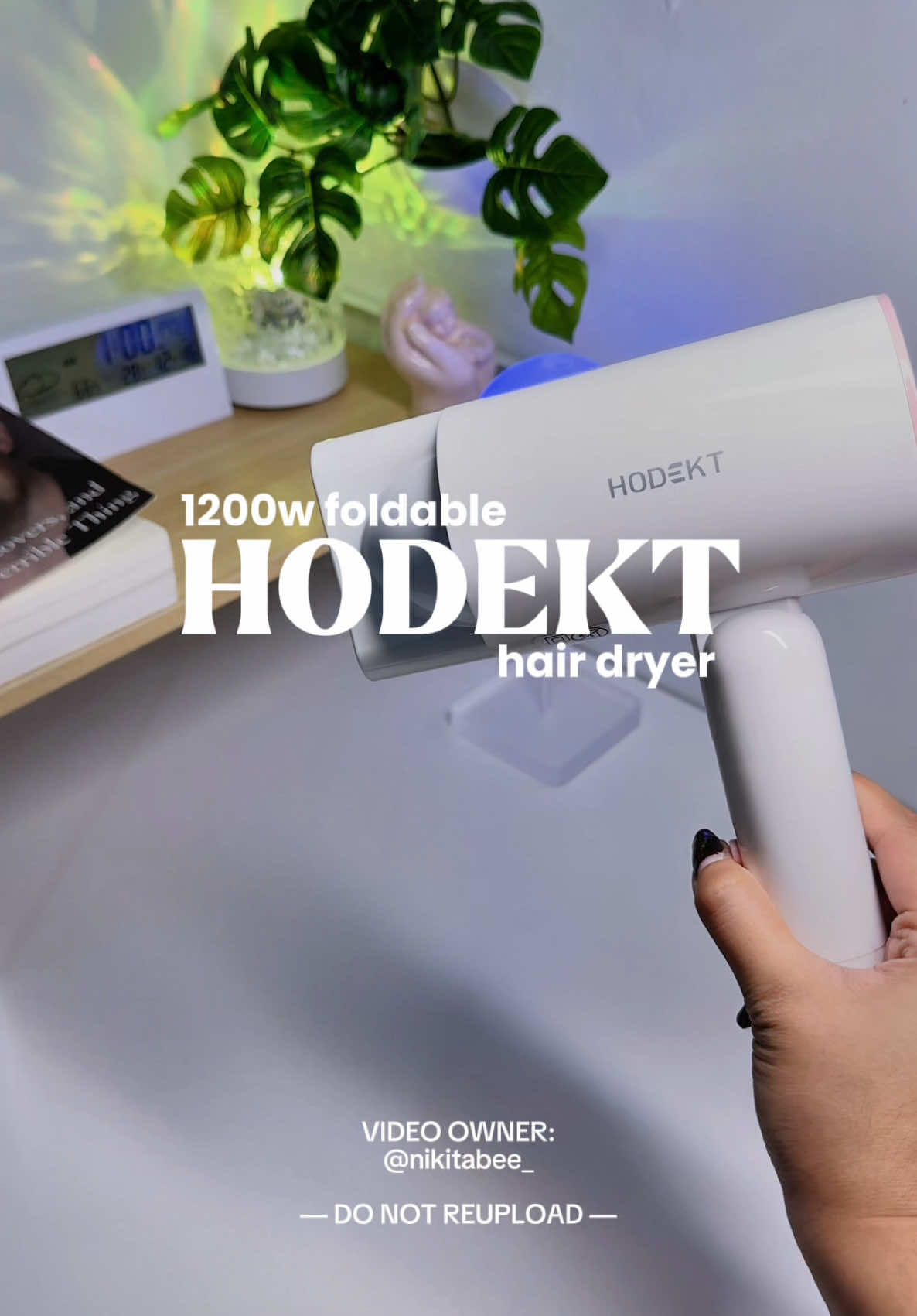 HODEKT Foldable Hair Dryer: Portable and easy to use 🤩 #hodekt #hodektph #foldablehairdryer #portablehairdryer #hairdryer #hairblower #tiktokfinds #fypシ゚ 