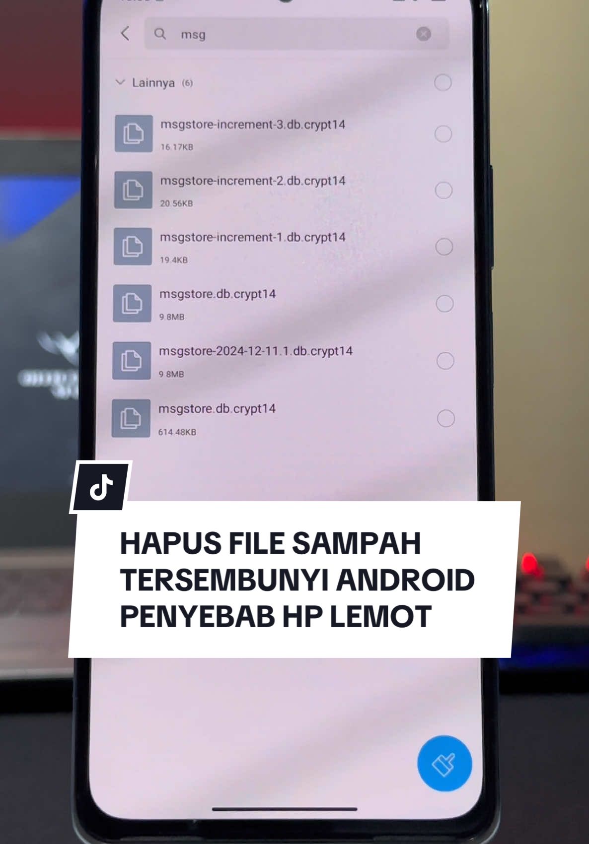 Cara Menghapus File Sampah Tersembunyi Di Semua Hp Android🗿 #filesampah #android #trikandroid #tutorial 