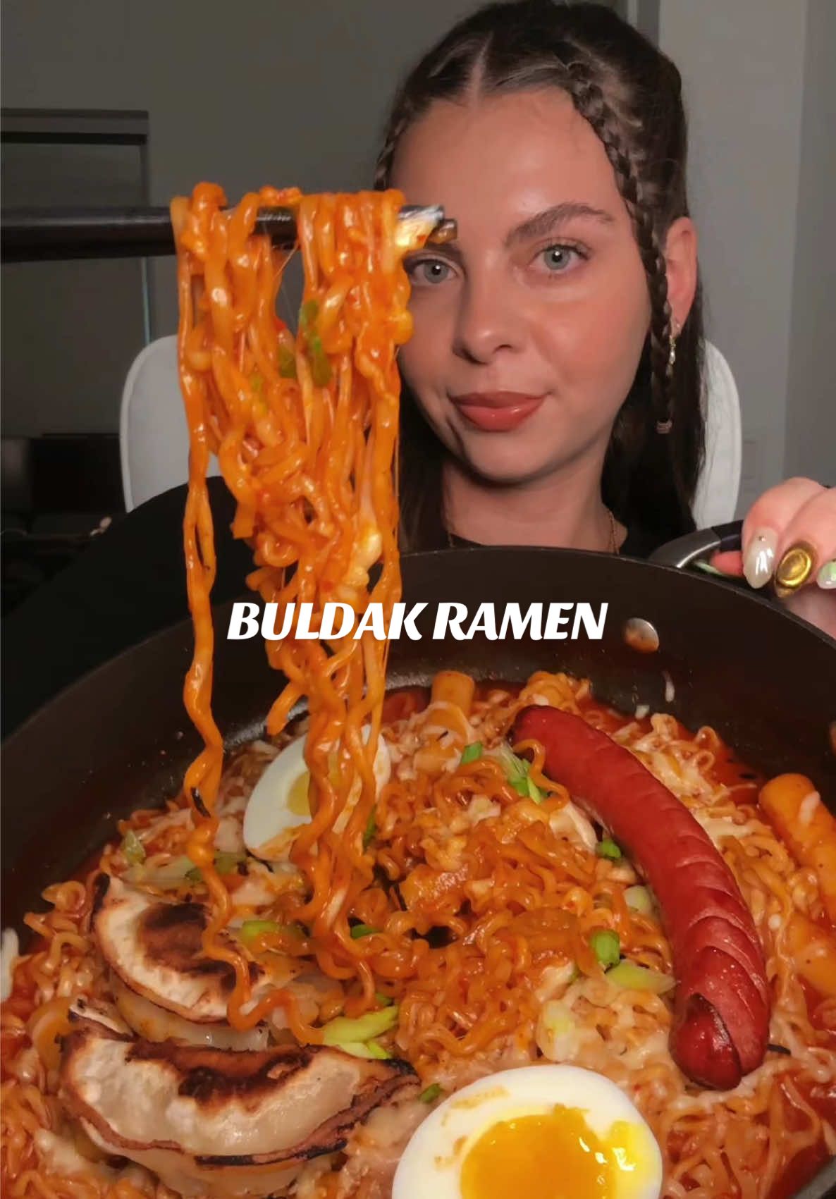 ORIGINAL BULDAK RAMEN 🥵❤️‍🔥 the best flavor in my opinion! Full video posted to mt YT!  #buldakramenmukbang #noodlesmukbang #saucymukbang #spicyramen #buldakramennoodles #mukbang #potstickers #Foodie #eating #eatwithme #comfortmeal #foodtiktok #satisfying #fypシ゚viral #viralramen #spicynoodles 